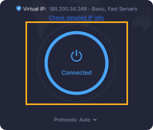 2. Откройте и подключите VPN.