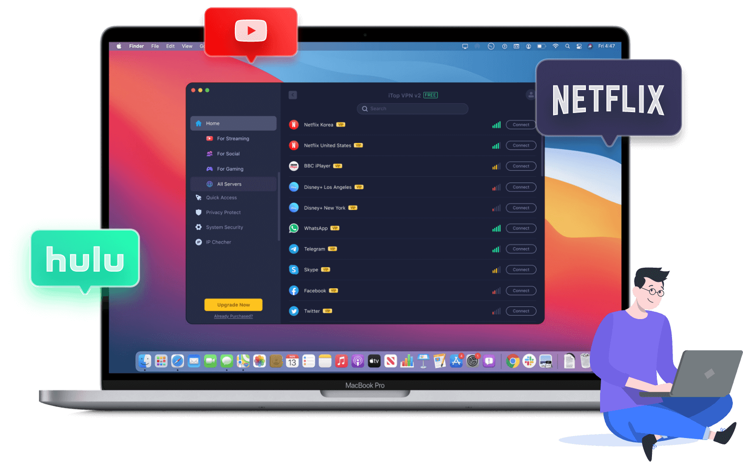 iTop VPN for Mac - Unblock Global Content